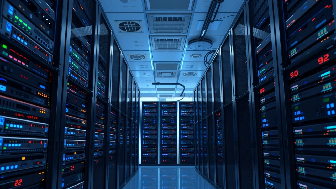 salle serveur moderne avec equipements pour hebergement e commerce