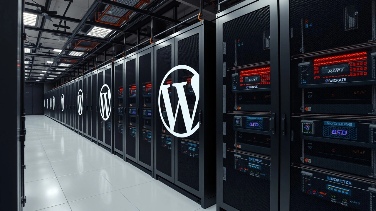 serveurs wordpress fiables dans une salle de datacenter avec systeme de sauvegarde