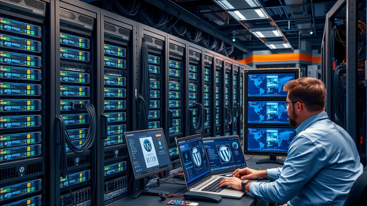 salle serveur avec techniciens support technique et scalabilite