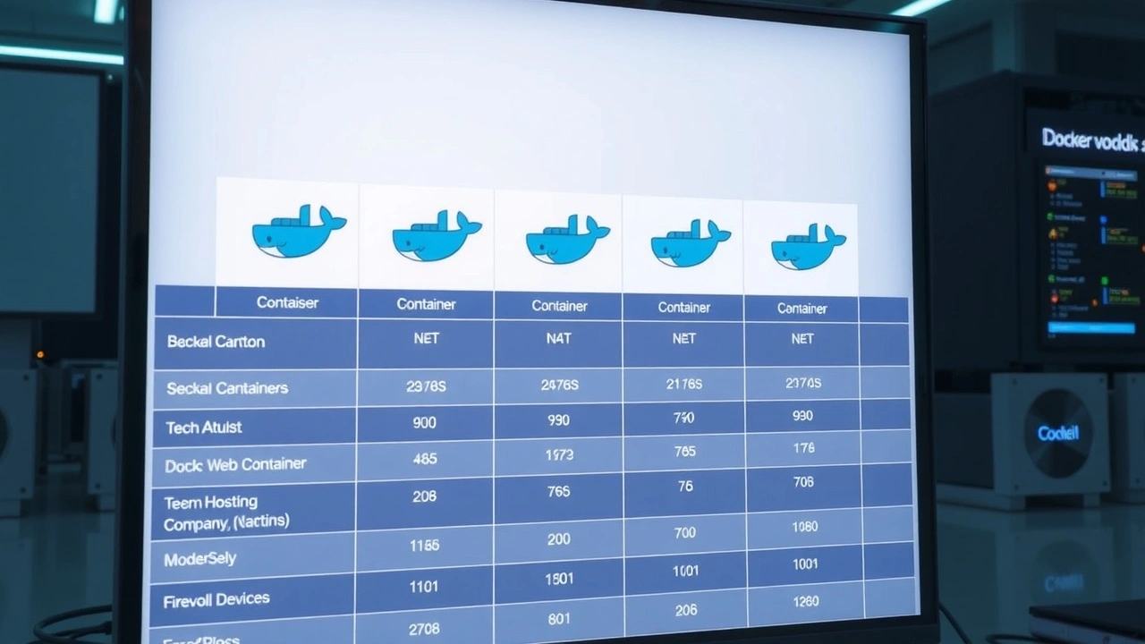 tableau de comparaison des solutions docker avec serveurs visibles