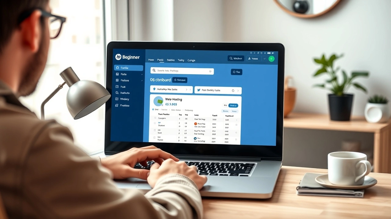 personne debutante choisissant un hebergement economique stable et simple