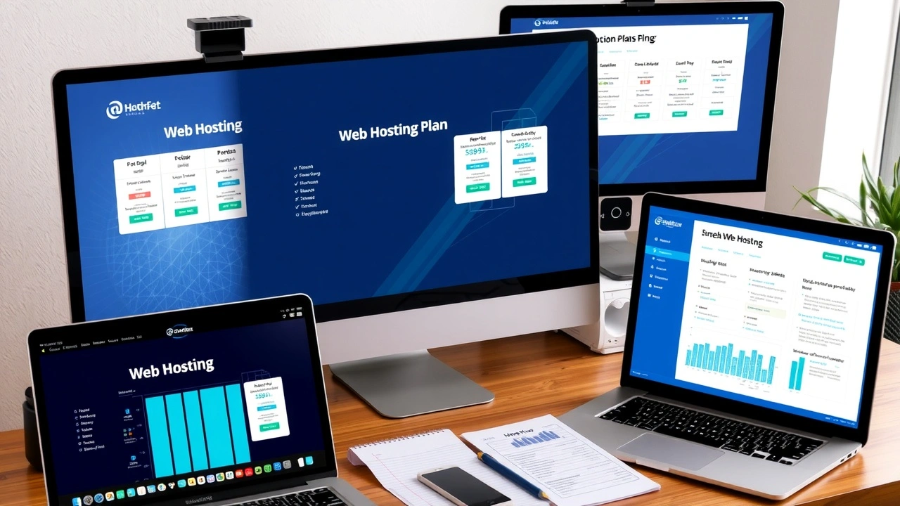 plusieurs ecrans avec plans dhabbergement internet abordables