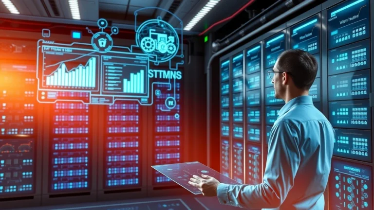 Illustration de l'IA optimisant la selection d'un hebergement web performant pour un site professionnel