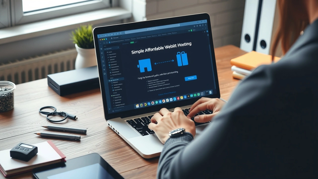 personne installe hebergement web simple rapide et economique