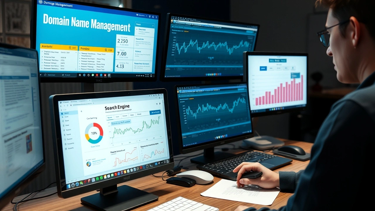 poste de travail avec outils gestion nom de domaine et analyse