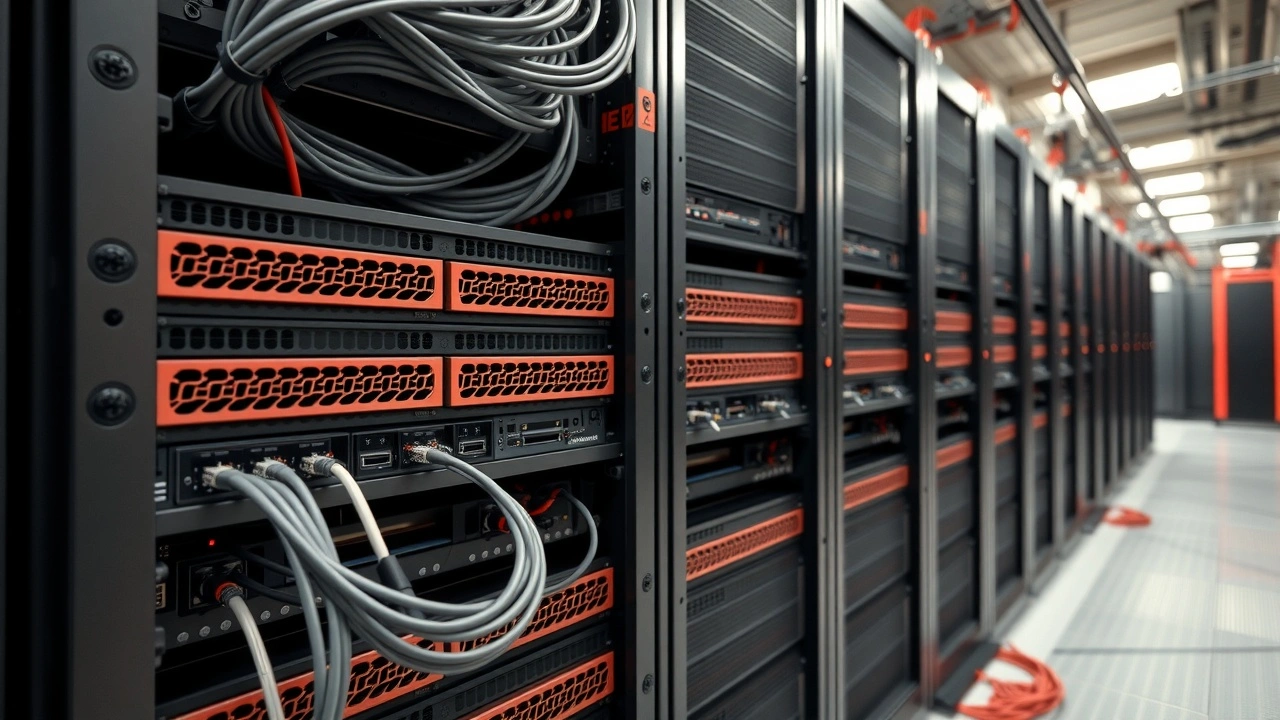 serveur redis dans une baie de serveur bien organisee