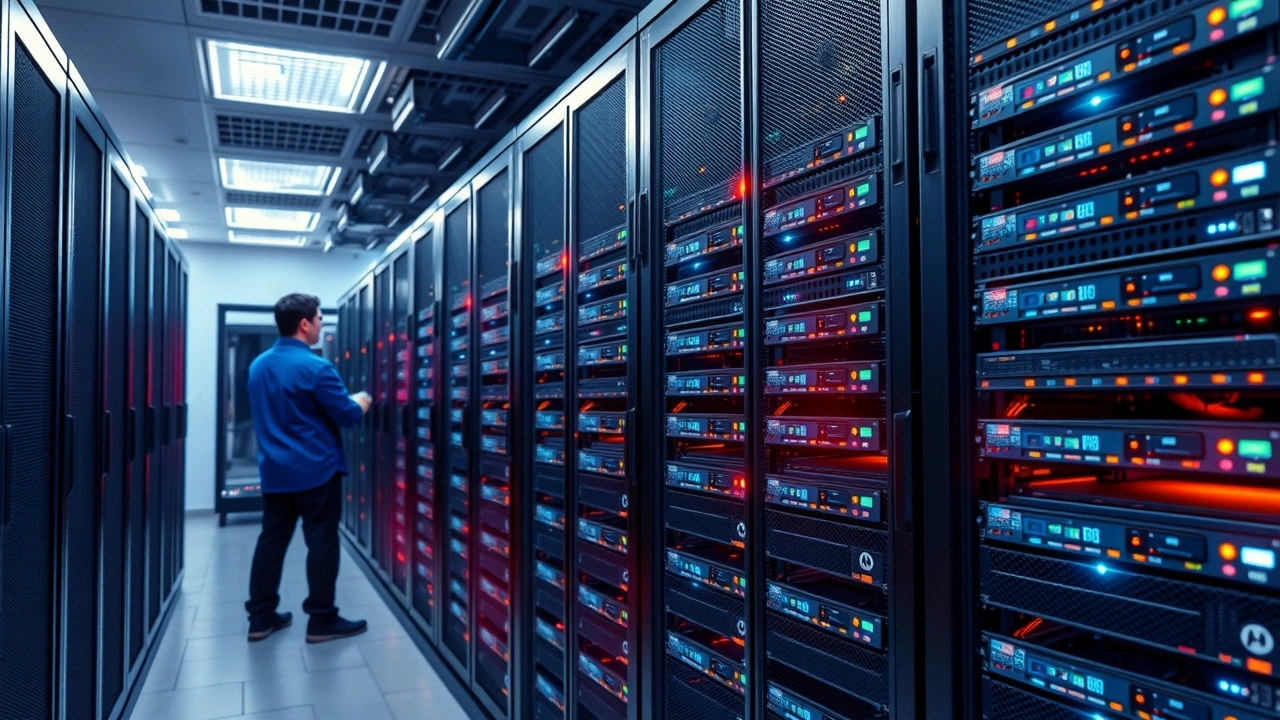 serveurs informatiques securises dans un data center e commerce