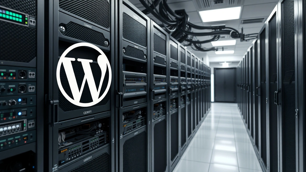salle de serveurs securisee hebergeant wordpress