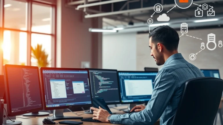 Espace de travail moderne illustrant l'installation et la gestion d'un serveur Redis sur un hébergement web